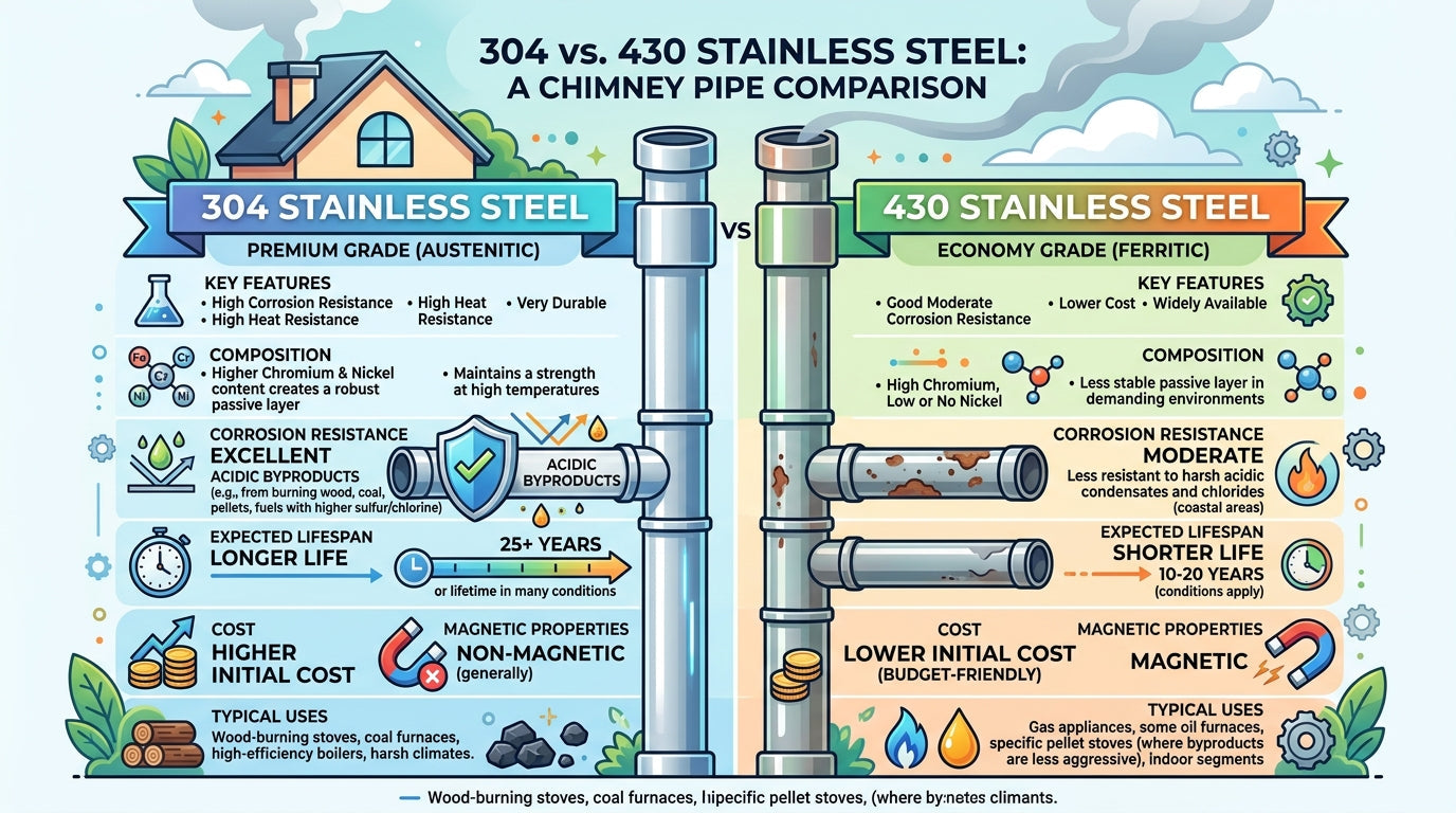 304 vs. 430 Stainless Steel