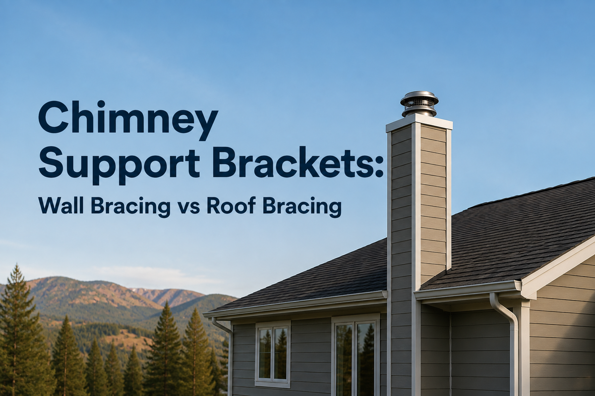 Chimney Support Brackets: Wall Bracing vs Roof Bracing