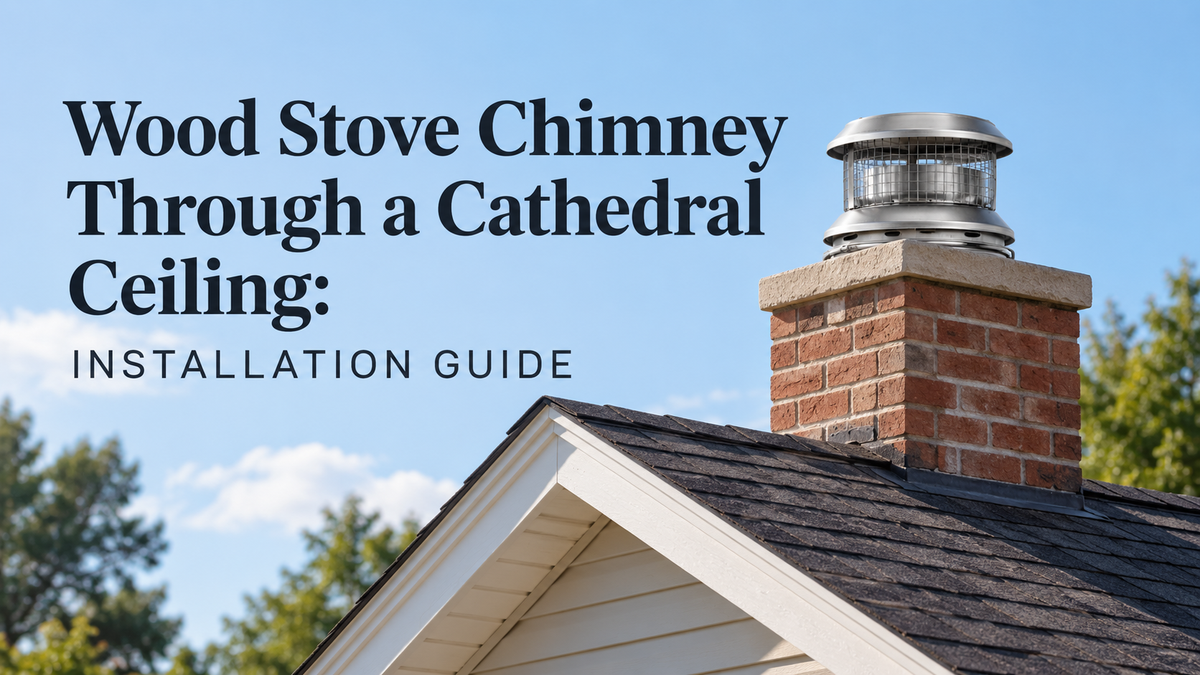 Wood Stove Chimney Through a Cathedral Ceiling: Installation Guide