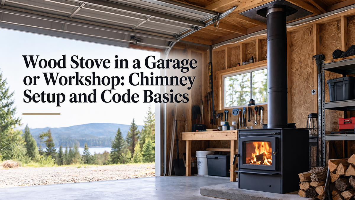 Wood Stove in a Garage or Workshop: Chimney Setup and Code Basics