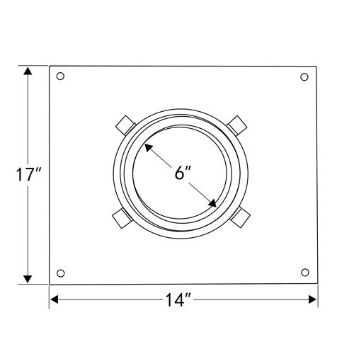 6-Inch Anchor Plate for Masonry Chimney Connection