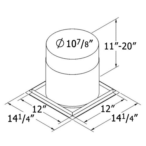 6-Inch Firestop Radiation Shield (Floor Penetration)
