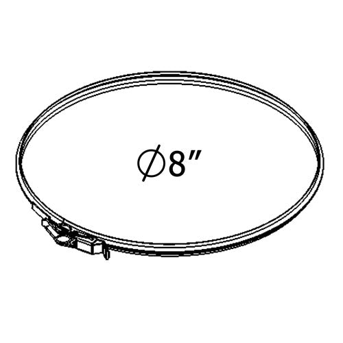6-Inch Heavy-Duty Chimney Pipe Locking Band