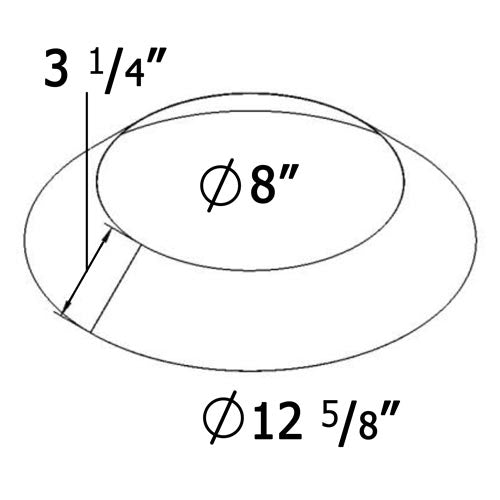 6-Inch Storm Collar for Chimney Pipe Flashing