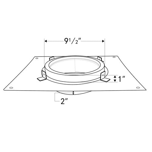 8-Inch Anchor Plate for Masonry Chimney Connection