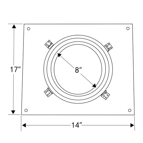 8-Inch Anchor Plate for Masonry Chimney Connection