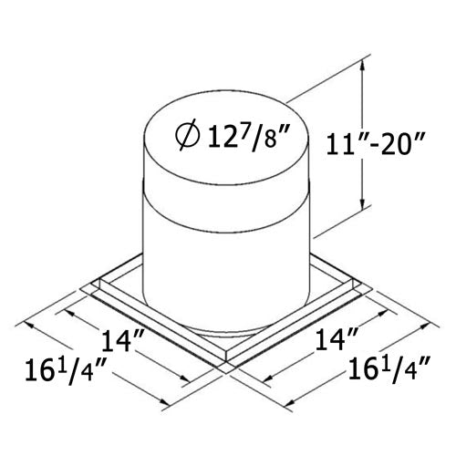 8-Inch Firestop Radiation Shield (Floor Penetration)