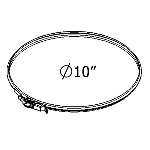 8-Inch Heavy-Duty Chimney Pipe Locking Band