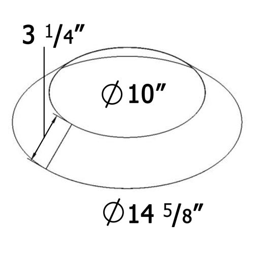 8-Inch Storm Collar for Chimney Pipe Flashing