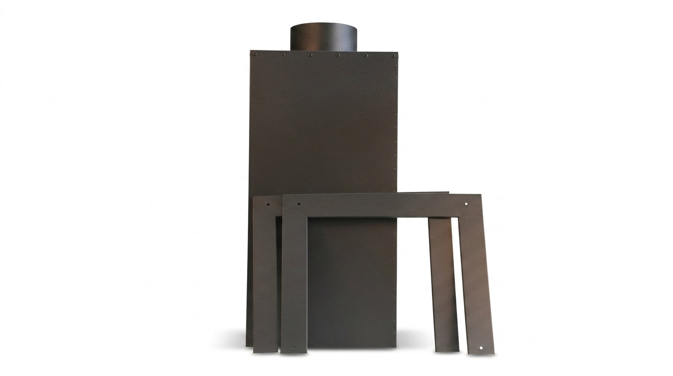 6-Inch Ceiling Support Box - Black Finish (Square)