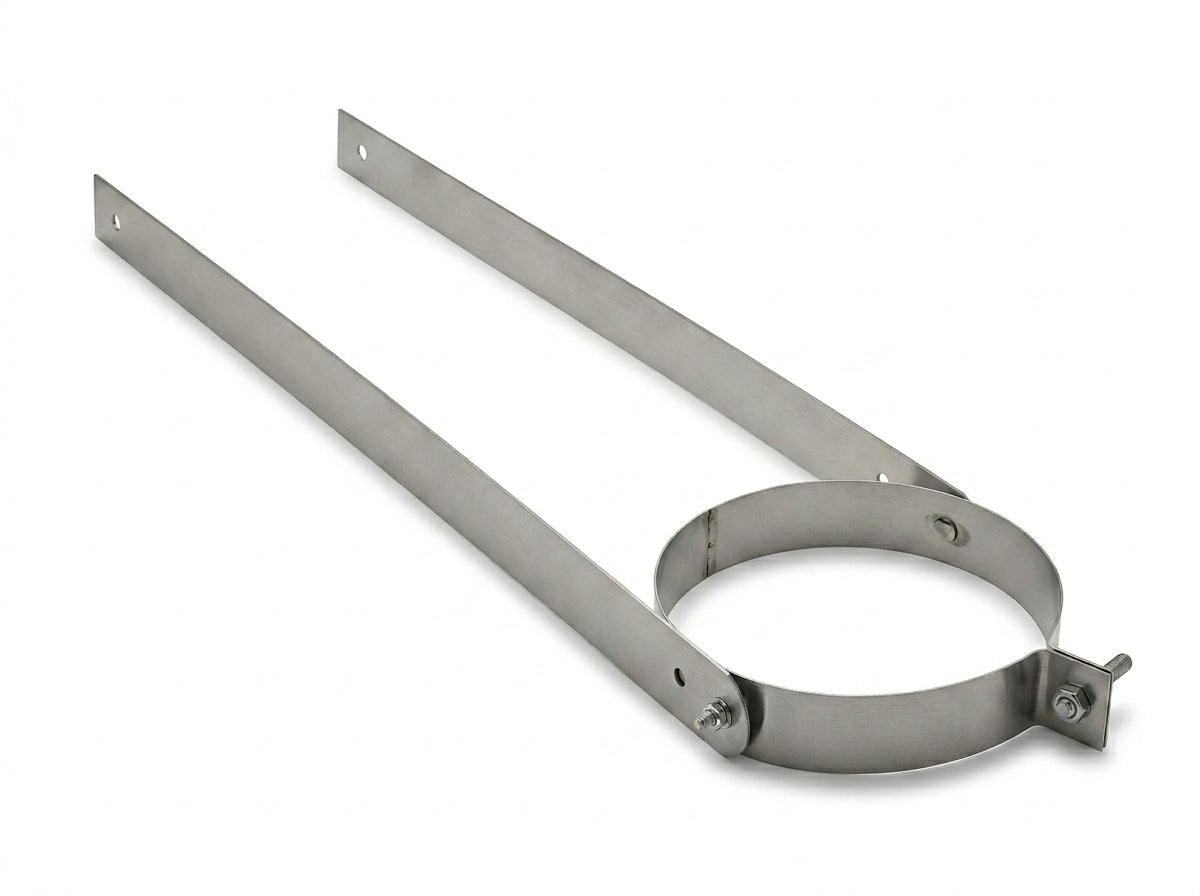 6-Inch Chimney Pipe Elbow Support Bracket