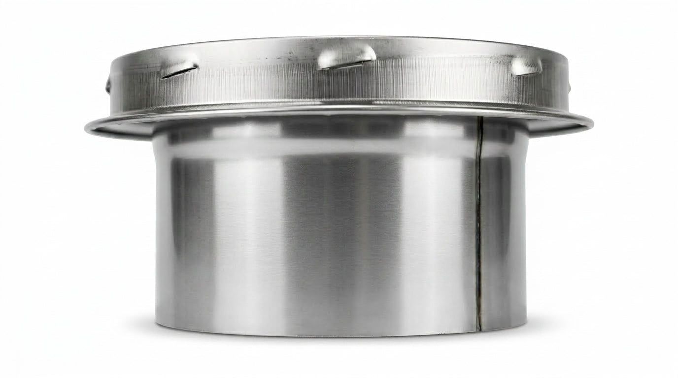 6-Inch Finishing Collar (Stainless Steel Trim)