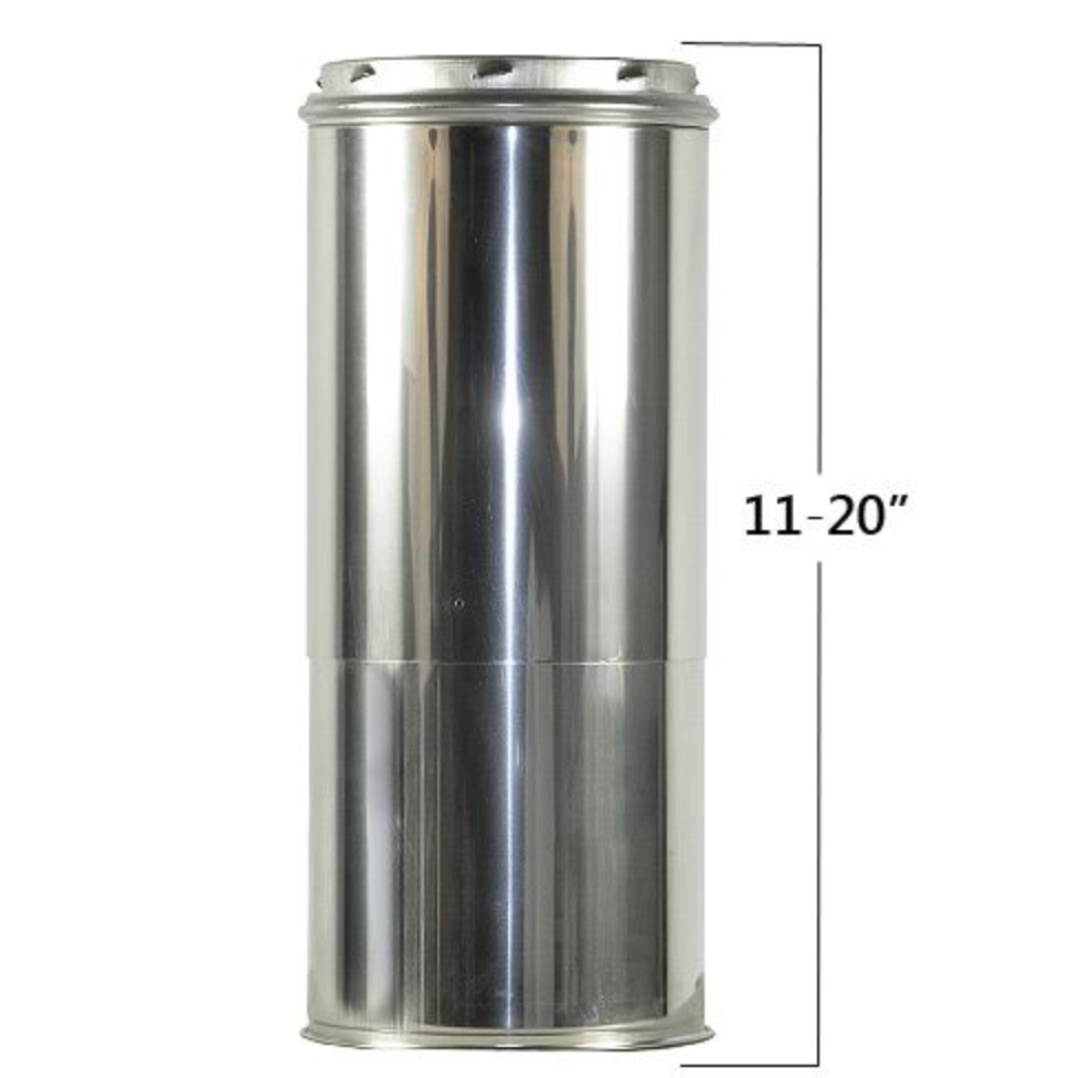 Adjustable Chimney Pipe 11" to 20"