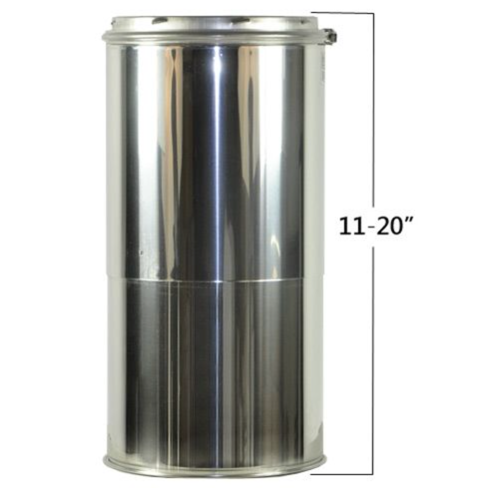 Adjustable Chimney Pipe 11" to 20"